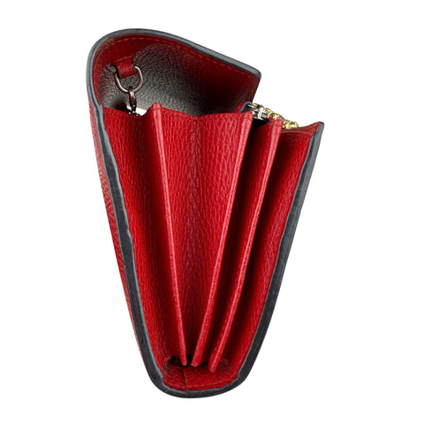 Gucci Dionysus Mini Chain Bag Leather Red Chain Wallet