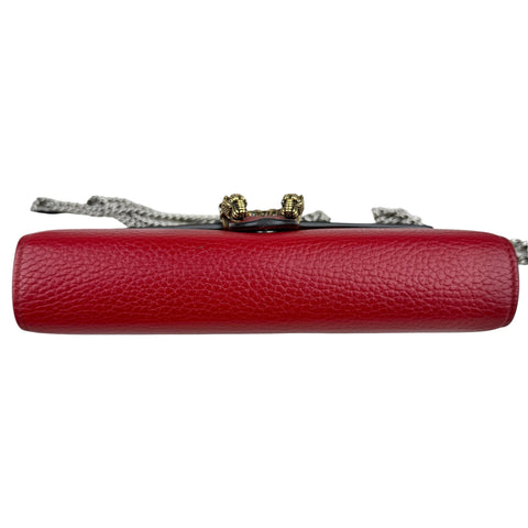 Gucci Dionysus Mini Chain Bag Leather Red Chain Wallet