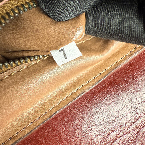 Prada Cognac Leather Flap Shoulder Bag