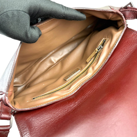 Prada Cognac Leather Flap Shoulder Bag
