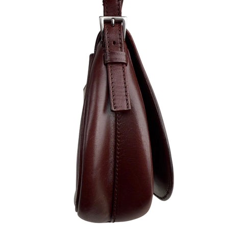 Prada Cognac Leather Flap Shoulder Bag