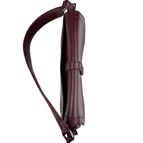 Prada Cognac Leather Flap Shoulder Bag