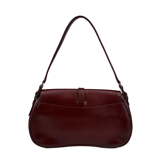Prada Cognac Leather Flap Shoulder Bag