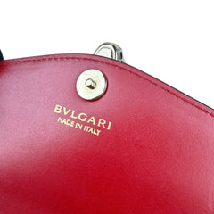 Pre-owned bvlgari-serpenti-forever-chain-wallet-flamingo-front