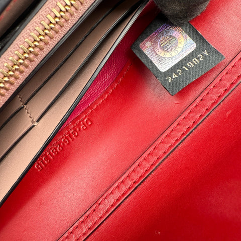 Bvlgari Serpenti Forever Chain Wallet Flamingo