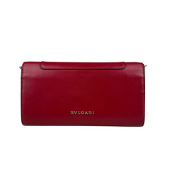 Pre-owned bvlgari-serpenti-forever-chain-wallet-flamingo-front