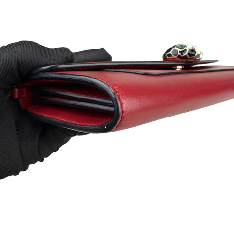 Bvlgari Serpenti Forever Chain Wallet Flamingo