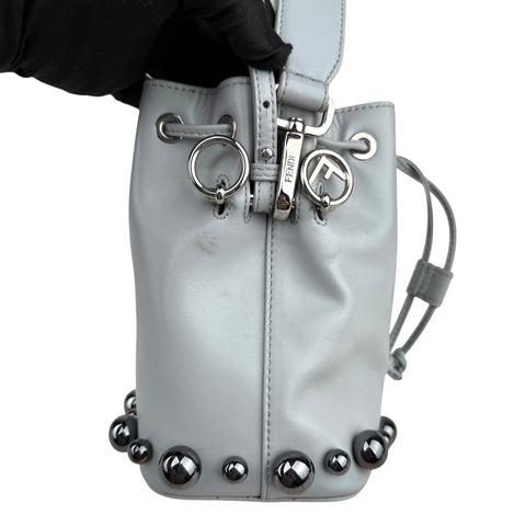 Fendi Mon Tresor Bucket Bag In Grigio Perla