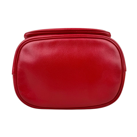 Prada Red Leather Bucket Bag