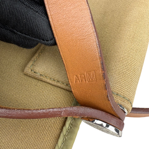Hermès Khaki Cabag Elan Canvas Satchel