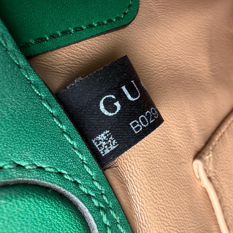 Gucci Emerald Snakeskin Ophidia Shoulder Bag
