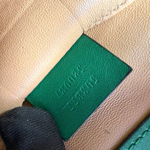 Gucci Emerald Snakeskin Ophidia Shoulder Bag