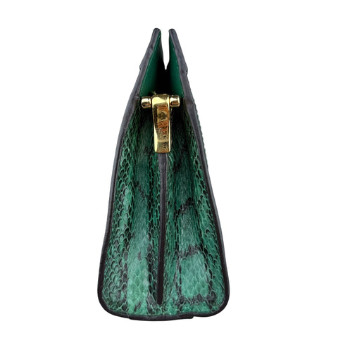 Gucci Emerald Snakeskin Ophidia Shoulder Bag