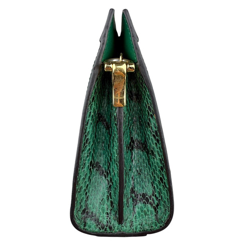 Gucci Emerald Snakeskin Ophidia Shoulder Bag