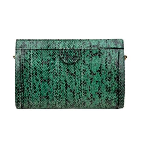 Gucci Emerald Snakeskin Ophidia Shoulder Bag