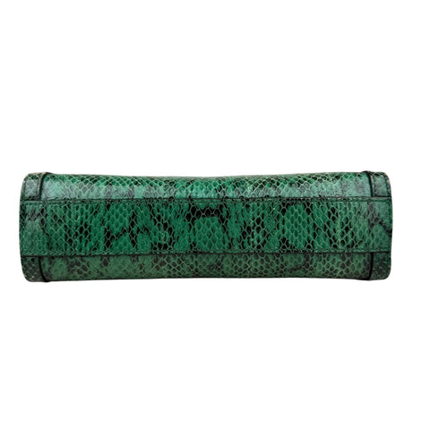 Gucci Emerald Snakeskin Ophidia Shoulder Bag
