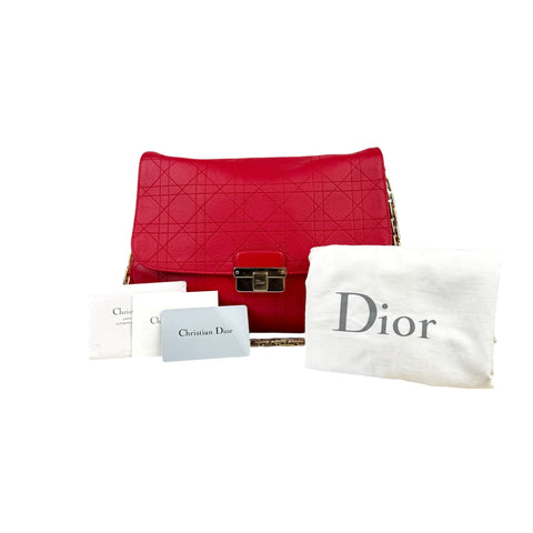 Dior Diorling Shoulder Bag Red