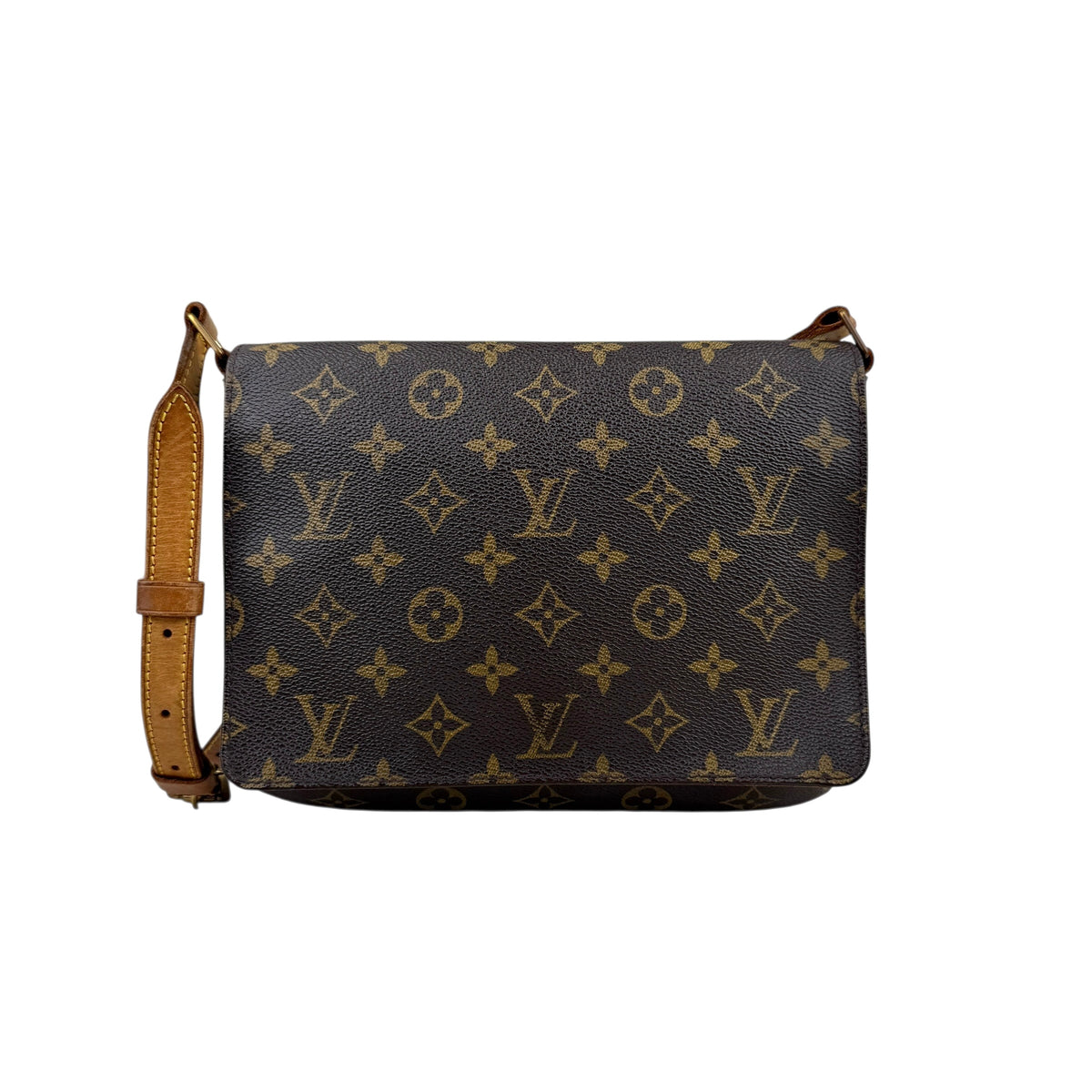 Brown Louis Vuitton Monogram Musette Tango Short Strap Shoulder Bag