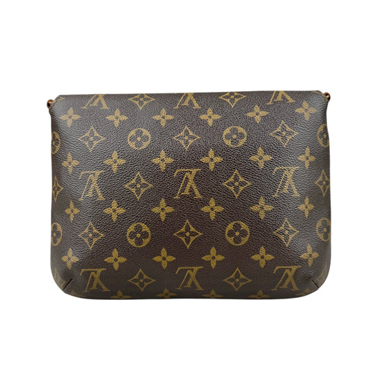 Brown Louis Vuitton Monogram Musette Tango Short Strap Shoulder Bag