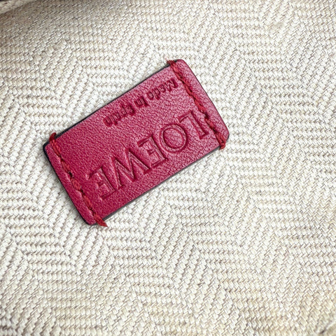 Loewe Red Mini Puzzle Satchel