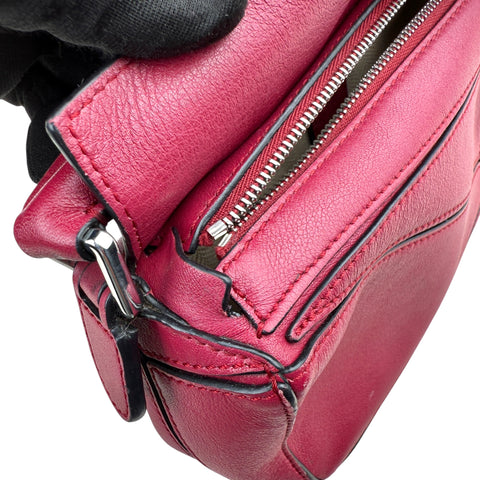 Loewe Red Mini Puzzle Satchel