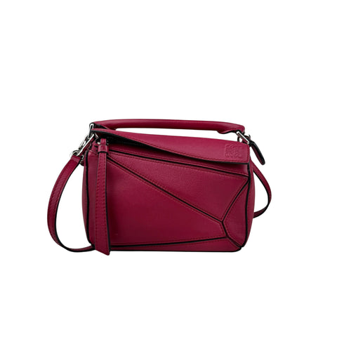 Loewe Red Mini Puzzle Satchel