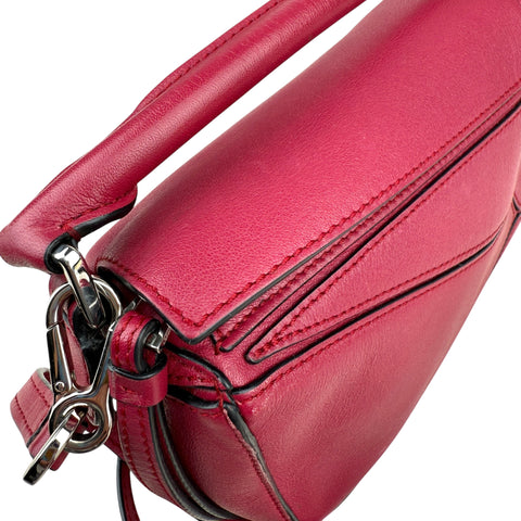 Loewe Red Mini Puzzle Satchel