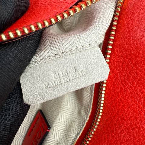 Loewe Medium Puzzle Bag Satchel Red