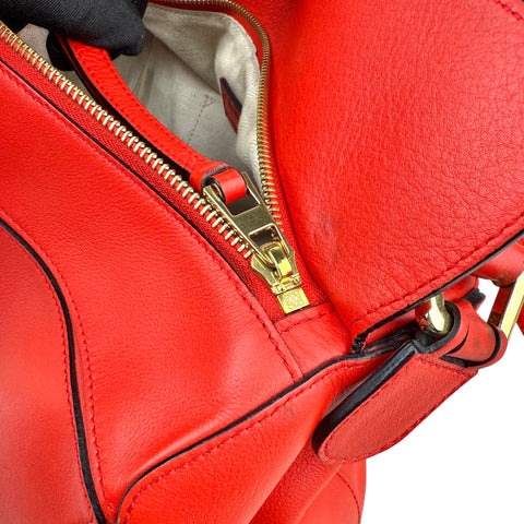 Loewe Medium Puzzle Bag Satchel Red