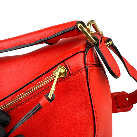 Loewe Medium Puzzle Bag Satchel Red