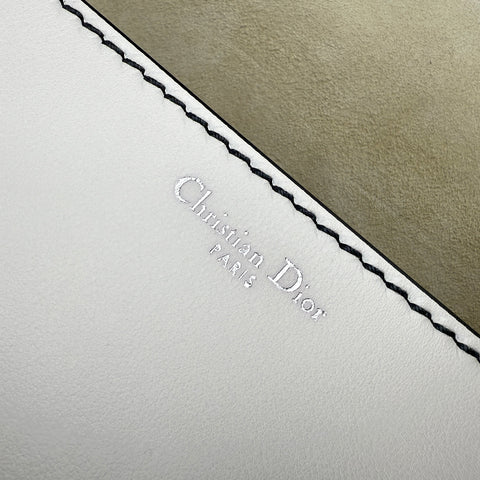 Dior J'adior White Crossbody Bag in Calfskin, Silver hardware