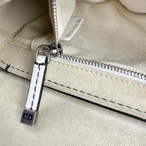 Dior J'adior White Crossbody Bag in Calfskin, Silver hardware