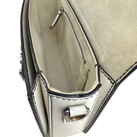 Dior J'adior White Crossbody Bag in Calfskin, Silver hardware