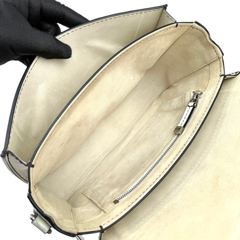 Dior J'adior White Crossbody Bag in Calfskin, Silver hardware