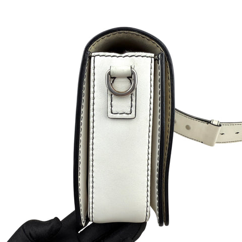 Dior J'adior White Crossbody Bag in Calfskin, Silver hardware