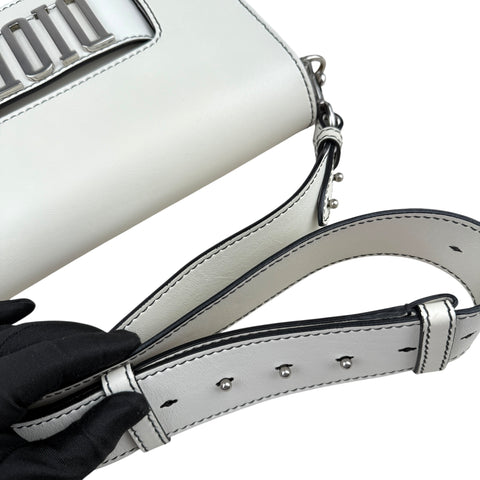 Dior J'adior White Crossbody Bag in Calfskin, Silver hardware