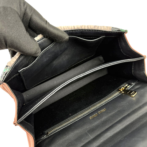 Miu Miu Confidential colour block lambskin bag