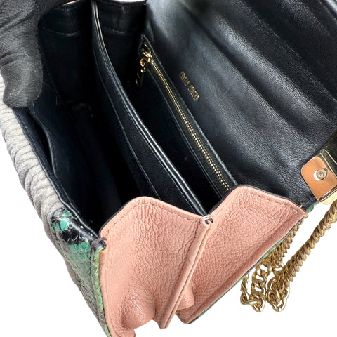 Miu Miu Confidential colour block lambskin bag