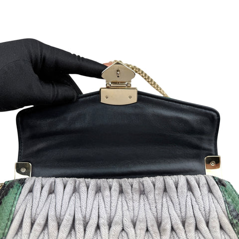 Miu Miu Confidential colour block lambskin bag