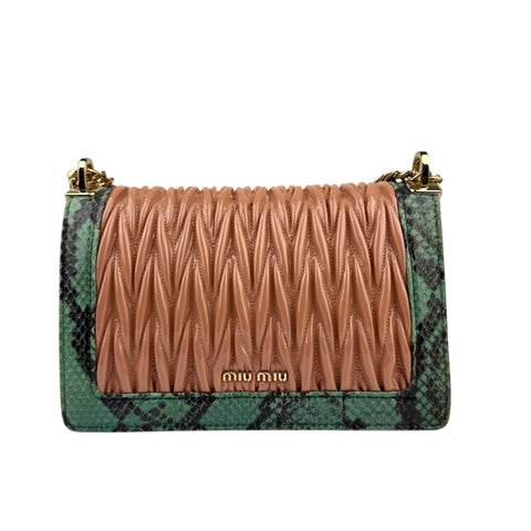 Miu Miu Confidential colour block lambskin bag