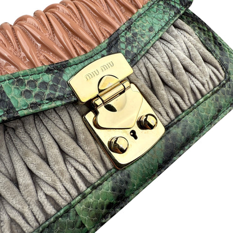 Miu Miu Confidential colour block lambskin bag