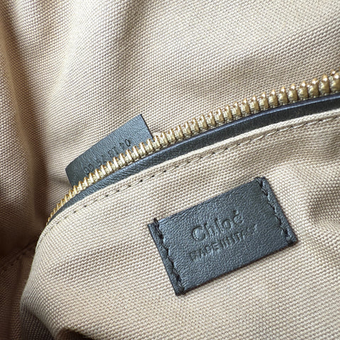 Chloé Roy Bucket Bag Medium Green Leather