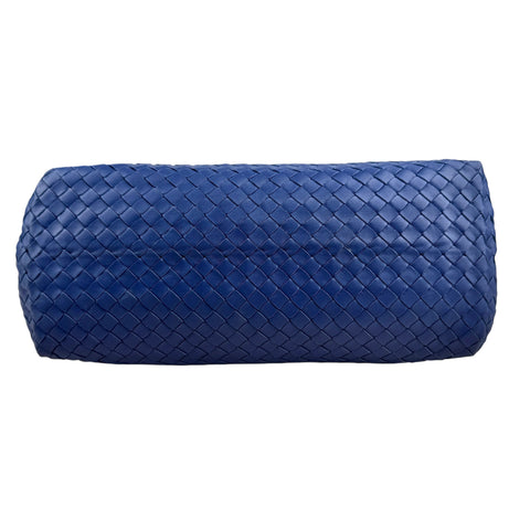 Bottega Veneta Blue Medium Nappa Intrecciato Double Chain Tote