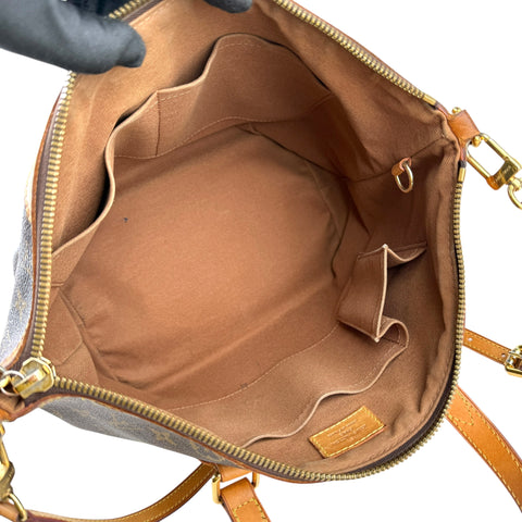 Louis Vuitton Palermo Shoulder Bag PM Brown Canvas