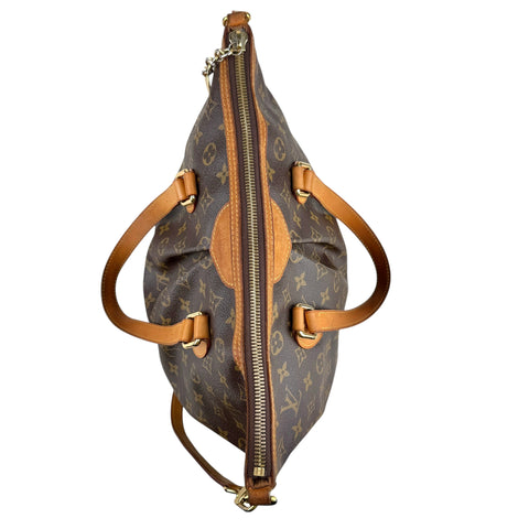 Louis Vuitton Palermo Shoulder Bag PM Brown Canvas