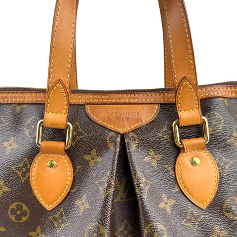 Louis Vuitton Palermo Shoulder Bag PM Brown Canvas
