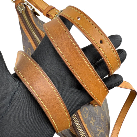 Louis Vuitton Palermo Shoulder Bag PM Brown Canvas