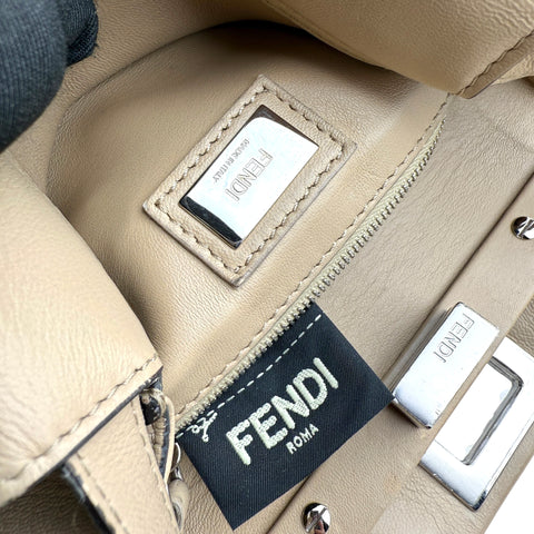 Fendi Peekaboo Mini Handbag Beige