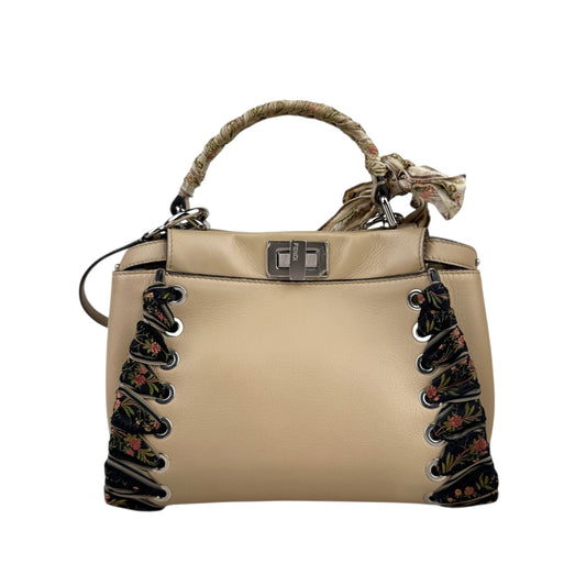 Fendi Peekaboo Mini Handbag Beige