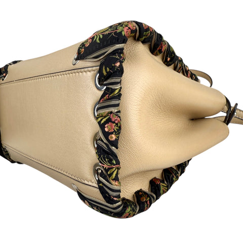 Fendi Peekaboo Mini Handbag Beige